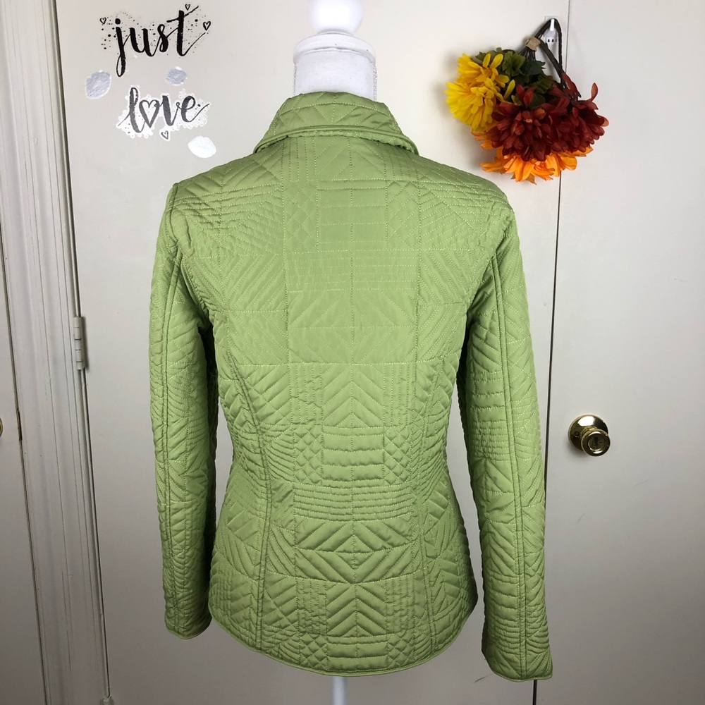 Weatherproof Button Up Jacket Quilted Pockets Sm - image 4